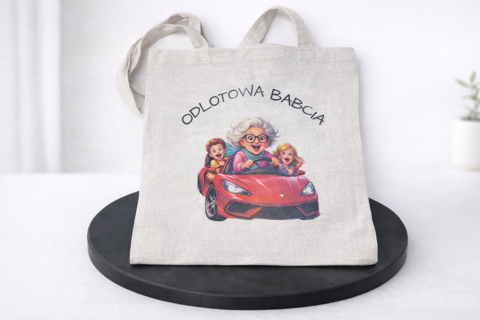 Torba z nadrukiem - Ogród Babuni z imionami